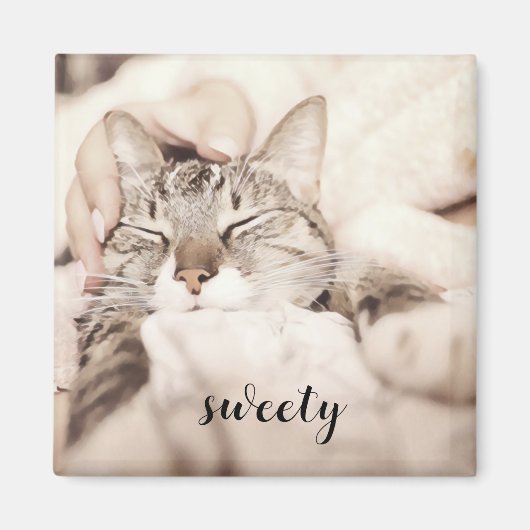 Ik hou van mijn kleine kattefoto magneet (Voorkant)