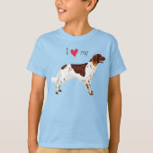 Ik hou van mijn kleine Munsterlander T-Shirt (Voorkant)