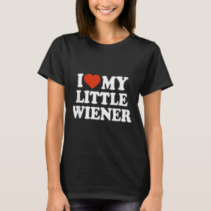 Ik hou van mijn kleine Wiener Funny Wiener Dog Dac T-shirt