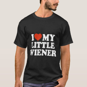 Ik hou van mijn kleine Wiener Funny Wiener Dog Dac T-shirt