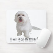 Ik hou van mijn kleine witte hond - Havanees Muismat (Met muis)