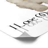 Ik hou van mijn kleine witte hond - Havanees Poster (Hoek)