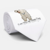 Ik hou van mijn kleine witte hond - Havanese Stropdas (Opgerold)