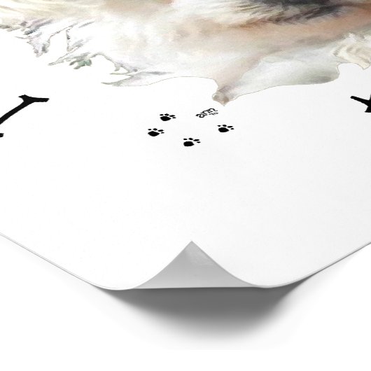 Ik hou van mijn kleine witte hond - Maltees Poster (Hoek)