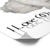 Ik hou van mijn kleine witte hond - Maltees! Poster (Hoek)