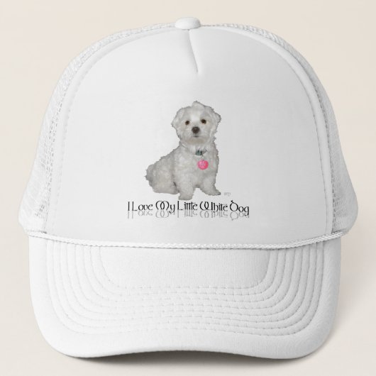 Ik hou van mijn kleine witte hond - Maltees! Trucker Pet (Voorkant)