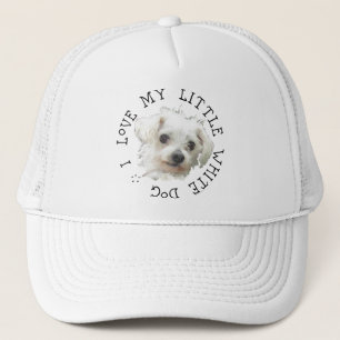 Ik hou van mijn kleine witte hond - Maltees Trucker Pet