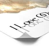 Ik hou van mijn kleine witte hond - Pekingese! Poster (Hoek)