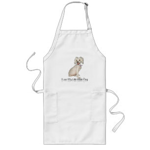 Ik hou van mijn kleine witte hond - Poedel / Bicho Lang Schort