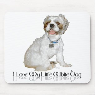 Ik hou van mijn kleine witte hond - Shih Tzu Muismat