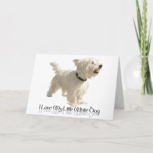 Ik hou van mijn kleine witte hond - Westie Kaart