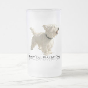 Ik hou van mijn kleine witte hond - Westie Matglas Bierpul