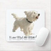 Ik hou van mijn kleine witte hond - Westie Muismat (Met muis)