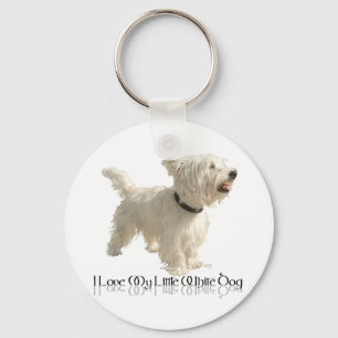 Ik hou van mijn kleine witte hond - Westie Sleutelhanger