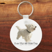 Ik hou van mijn kleine witte hond - Westie Sleutelhanger (Voorkant)