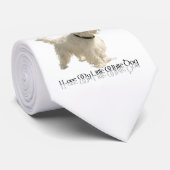 Ik hou van mijn kleine witte hond - Westie Stropdas (Opgerold)