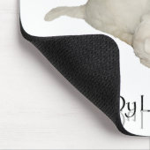 Ik hou van mijn kleine witte hond - witte Puppies! Muismat (Hoek)