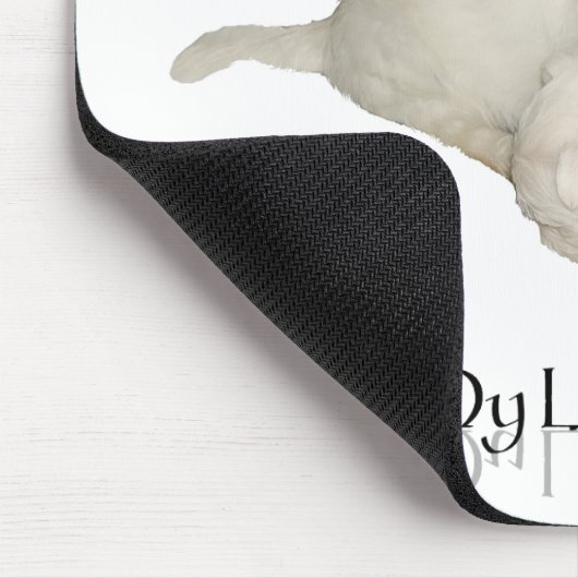 Ik hou van mijn kleine witte hond - witte Puppies! Muismat (Hoek)