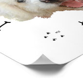 Ik hou van mijn kleine witte rescuehond poster (Hoek)