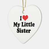 Ik hou van mijn kleine zus ornament (Links)
