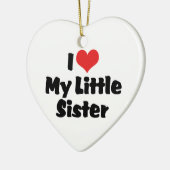 Ik hou van mijn kleine zus ornament (Links)