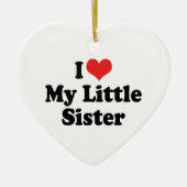 Ik hou van mijn kleine zusje Ornament (Voorkant)