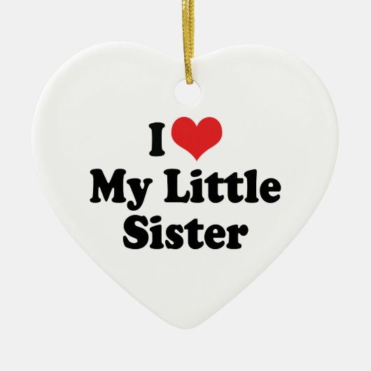 Ik hou van mijn kleine zusje Ornament (Voorkant)