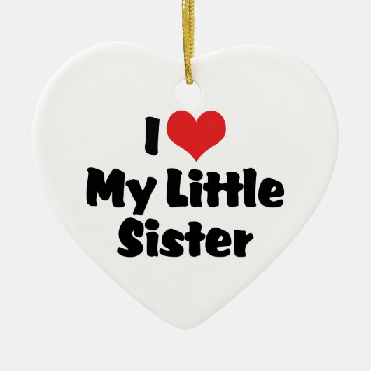 Ik hou van mijn kleine zusje Ornament (Voorkant)