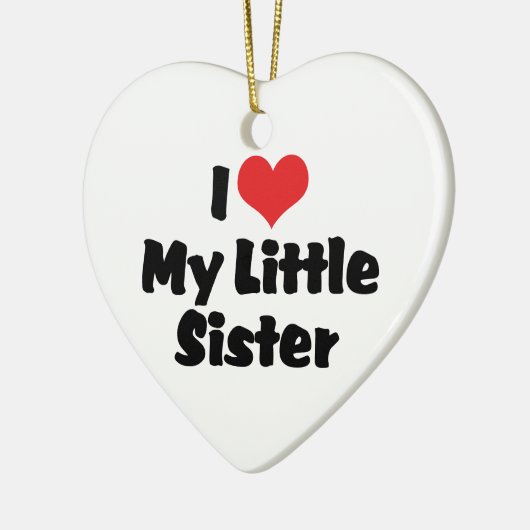 Ik hou van mijn kleine zusje Ornament (Links)
