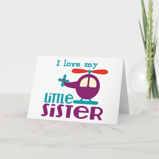 Ik hou van mijn kleine zuster kaart (Voorkant)