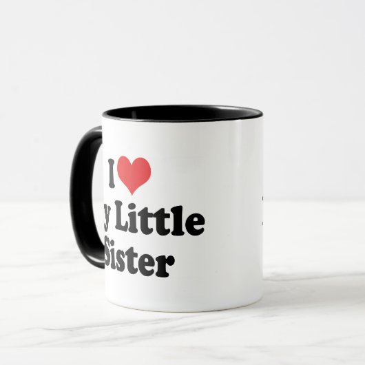 Ik hou van mijn kleine zuster mok (Voorkant links)