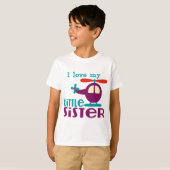 Ik hou van mijn kleine zuster t-shirt (Voorkant volledig)