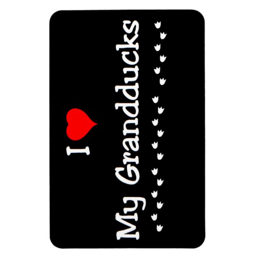 Ik hou van mijn kleineenden magneet (Verticaal)