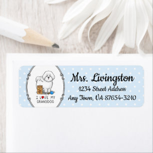 Ik hou van mijn kleinhond Bichon Frise Dog - Groot Etiket