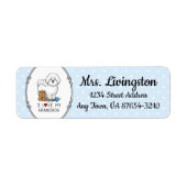 Ik hou van mijn kleinhond Bichon Frise Dog - Groot Etiket (Voorkant)