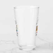 Ik hou van mijn kleinhond Bichon Frise Dog - groot Glas (Rechts)