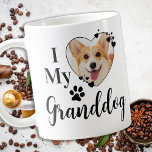 Ik hou van mijn kleinhond Persoonlijke foto van om Koffiemok<br><div class="desc">Ik hou van mijn groothond! .. Verrassend je favoriete Dog Grandma deze Moederdag, Kerstmis of haar verjaardag met deze superschattige mok van een schattige, op maat gemaakte foto-koffie. Geef het perfecte cadeau aan je ouders en grootouders van je honden met deze grappige mok van het hondenliefje! "I Love My Granddog"...</div>