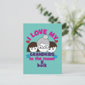 Ik hou van mijn kleinkinderen briefkaart (Staand voorkant)