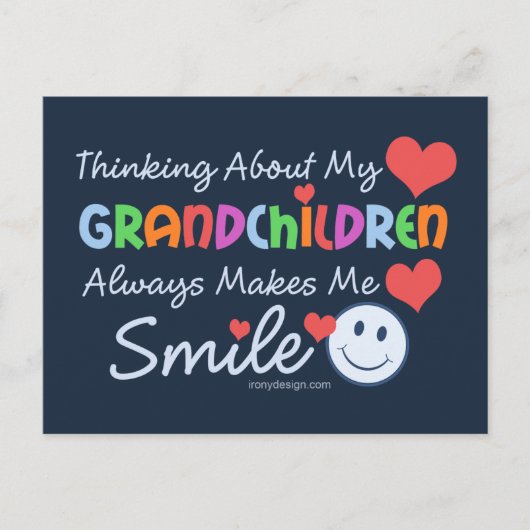 Ik hou van mijn kleinkinderen briefkaart (Voorkant)