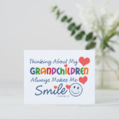 Ik hou van mijn kleinkinderen briefkaart (Staand voorkant)