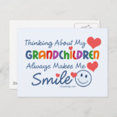 Ik hou van mijn kleinkinderen briefkaart (Voorkant / Achterkant)