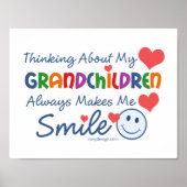 Ik hou van mijn kleinkinderen Gezegde Poster (Voorkant)