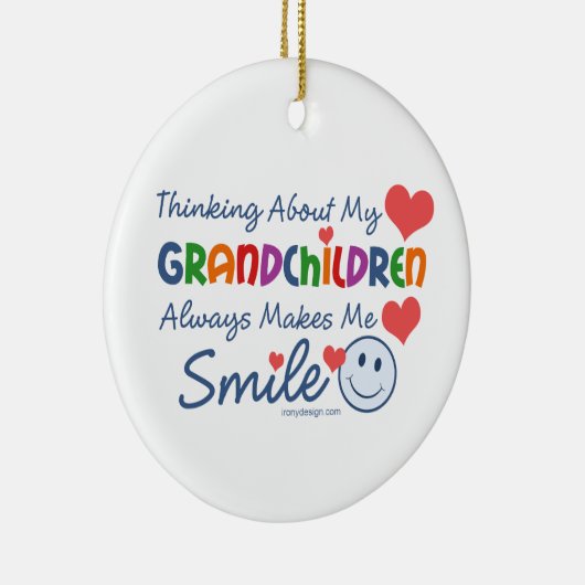 Ik hou van mijn kleinkinderen keramisch ornament (Rechts)