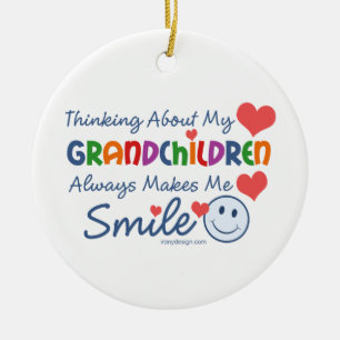 Ik hou van mijn kleinkinderen keramisch ornament