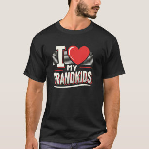 Ik hou van mijn kleinkinderen Leuk familie-idee vo T-shirt