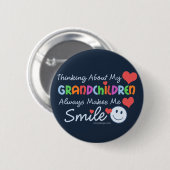 Ik hou van mijn kleinkinderen ronde button 5,7 cm (Voorkant /achterkant)