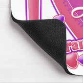 Ik hou van mijn kleinkinderen roze/paars - hart muismat (Hoek)