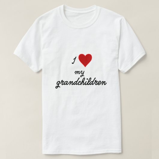 Ik hou van mijn kleinkinderen t-shirt (Design voorkant)
