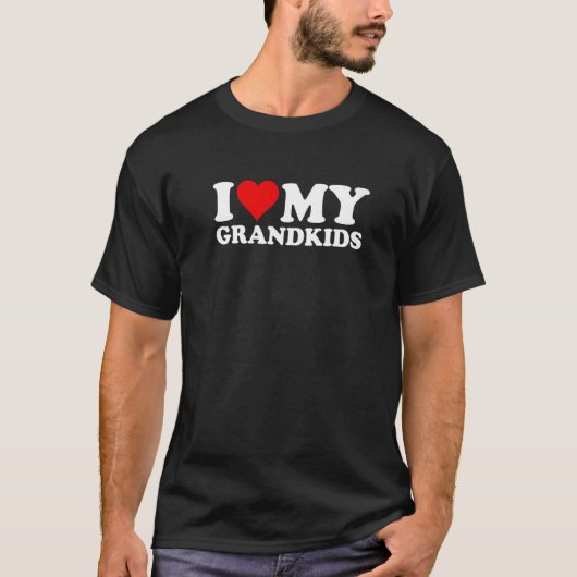 IK HOU VAN MIJN KLEINKINDEREN T-SHIRT (Voorkant)