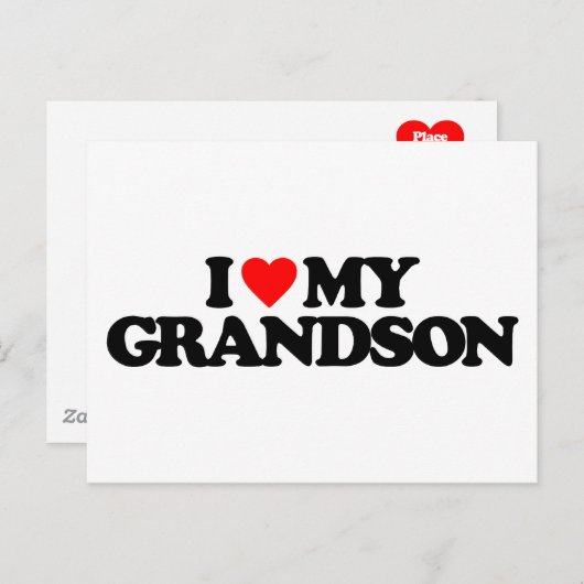 IK HOU VAN MIJN KLEINZOON BRIEFKAART (Voorkant / Achterkant)